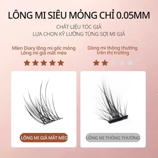 [Y295] Mi Giả MLEN DIARY  - MI CÁO - Phong cách mắt Cáo quyến rũ dễ sử dụng sắc sảo mắt to tự nhiên
