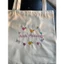 Túi Tote Vải Canvas Thêu Tên Và Họa Tiết Hoa Dễ Thương, Túi Tote Nữ, Túi Tote Đi Học