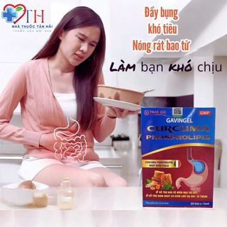 Gel dạ dày CURCUMA phospholipid Trần Gia, cải thiện tình trạng trào ngược viêm loét dạ dày, hộp 20gói