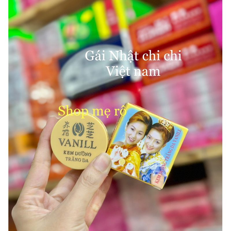 lẻ 1 hủ kem dưỡng trắng da vanill cô gái Nhật hủ 22g chi-chi