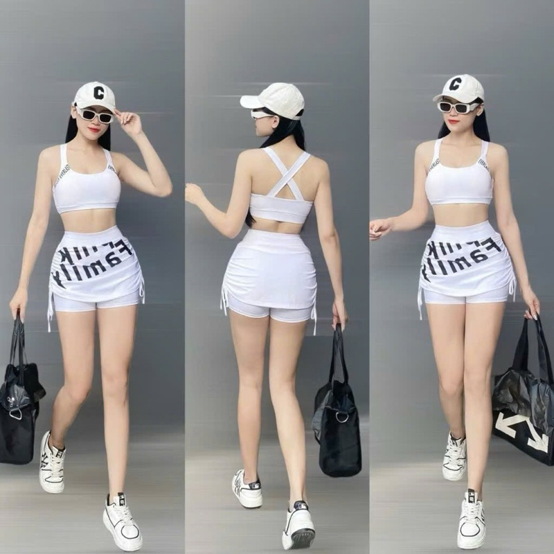 Bộ tập gym yoga aerobic nữ, bộ tập thể thao nữ nhảy erobic chất thoáng mát thấm hút tốt [AH-01]