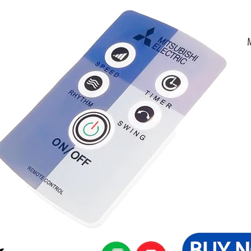 Remote Điều Khiển Quạt Mitsubishi Đứng LV16❤️ Quạt Treo Tường W16❤️Remote Mitsubishi