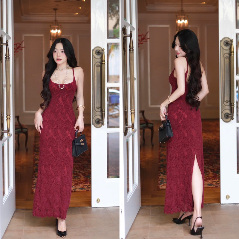 Đầm Ren 2 Dáng Ôm Body Dài