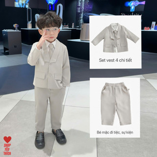 Combo🎉Vest+SơMi+Quần+CàVạt 🎉𝐒𝐄𝐓 𝐕𝐄𝐒𝐓 𝐒𝐔̛̣ 𝐊𝐈𝐄̣̂𝐍 𝟒 𝐂𝐇𝐈 𝐓𝐈𝐄̂́𝐓❣️Shop Yêu Thích❣️