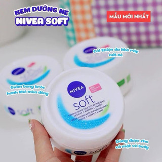 Kem dưỡng ẩm mềm mịn Nivea Soft 200ml cho da mặt và toàn thân