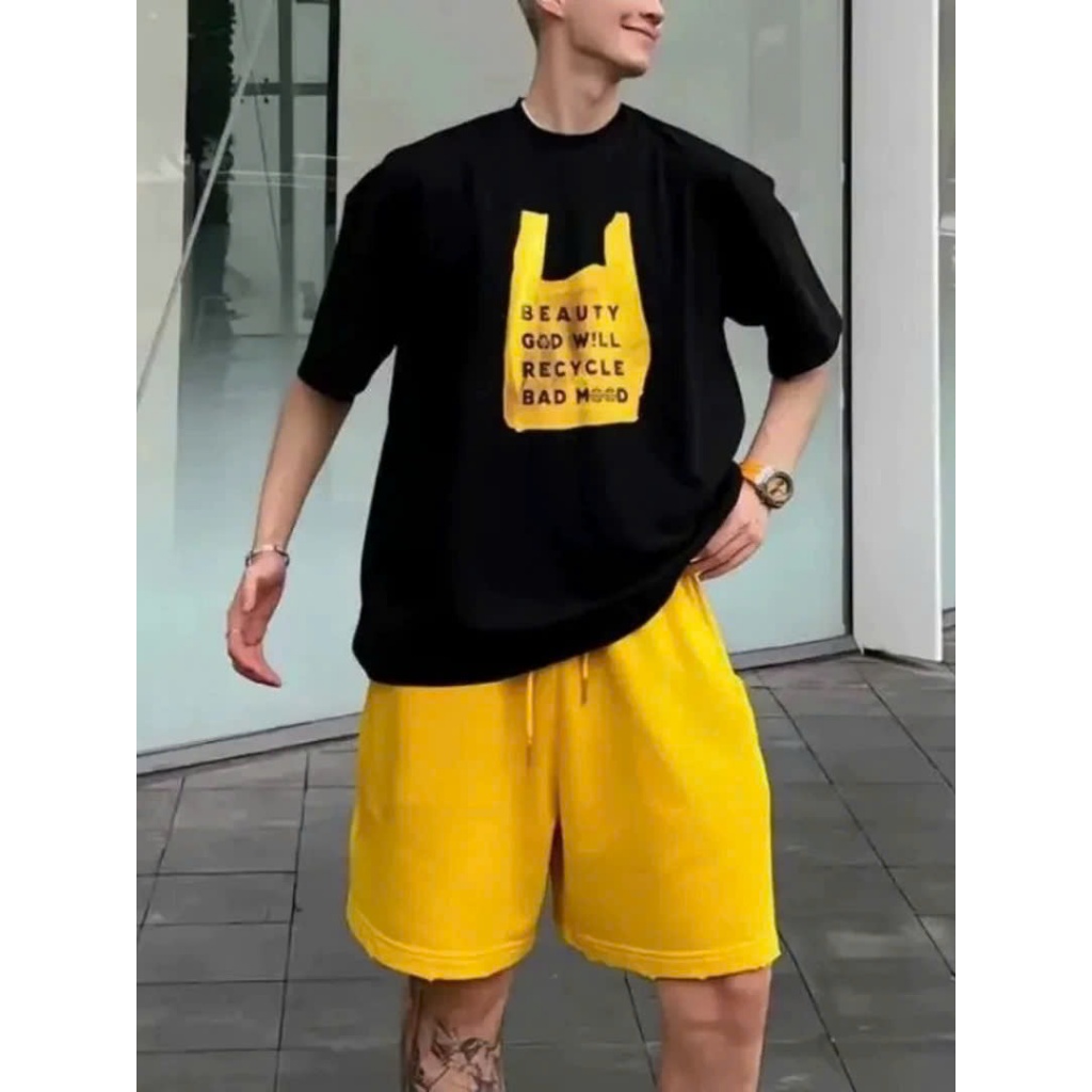 Áo thun Stee Cổ tròn BEAUTY BAG Localbrand ICVCVNI Unisex Menwear Cotton