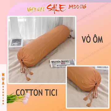 Vỏ Gối Ôm Màu Trơn Dây Rút Vải Mềm Mịn Áo Gối Ôm Bọc Kín Ruột Gối Ôm 20x60cm 35x100cm