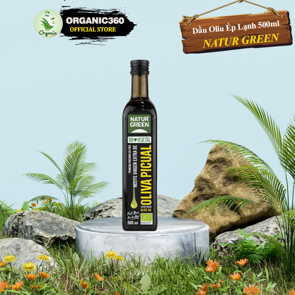 Ảnh Dầu Oliu, Dầu Lanh, Dầu Vừng Mè Nguyên Chất Ép Lạnh Hữu Cơ NATURGREEN Dầu Ăn Dầu Thực Vật Eatclean 3