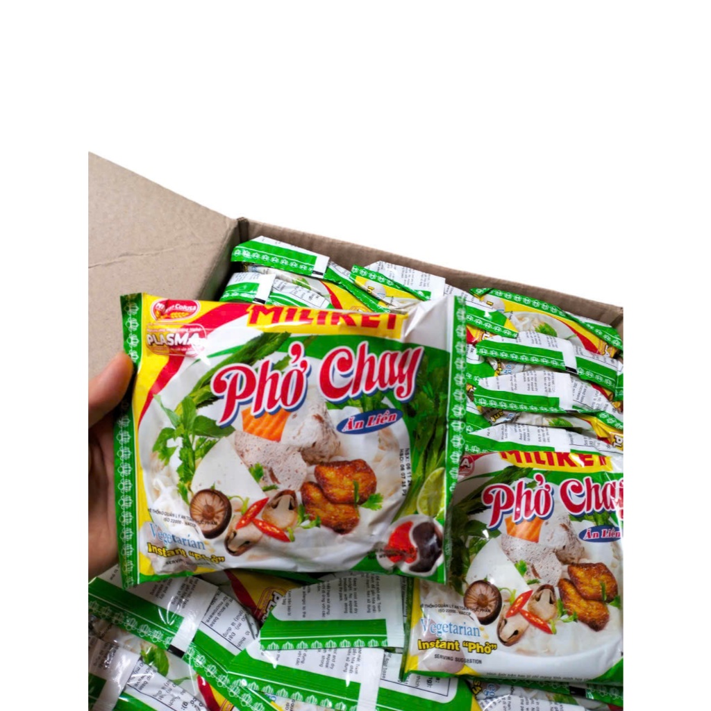 Phở chay, hủ tiếu chay thơm ngon chuẩn vị Miliket 60gr x 30 gói (tùy chọn)