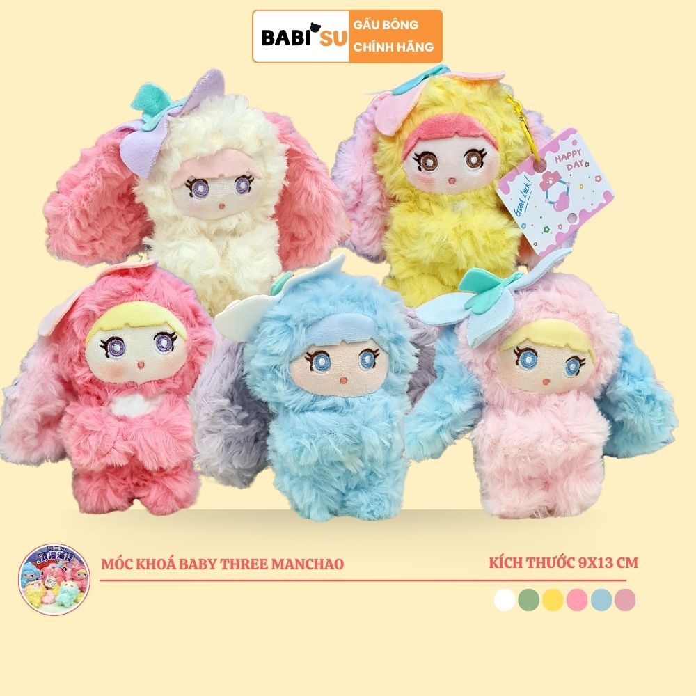 [ HÀNG MỚI VỀ ] Móc khóa gấu bông manchao dễ thương Gấu bông móc khoá cao cấp kích thước 9x13Cm
