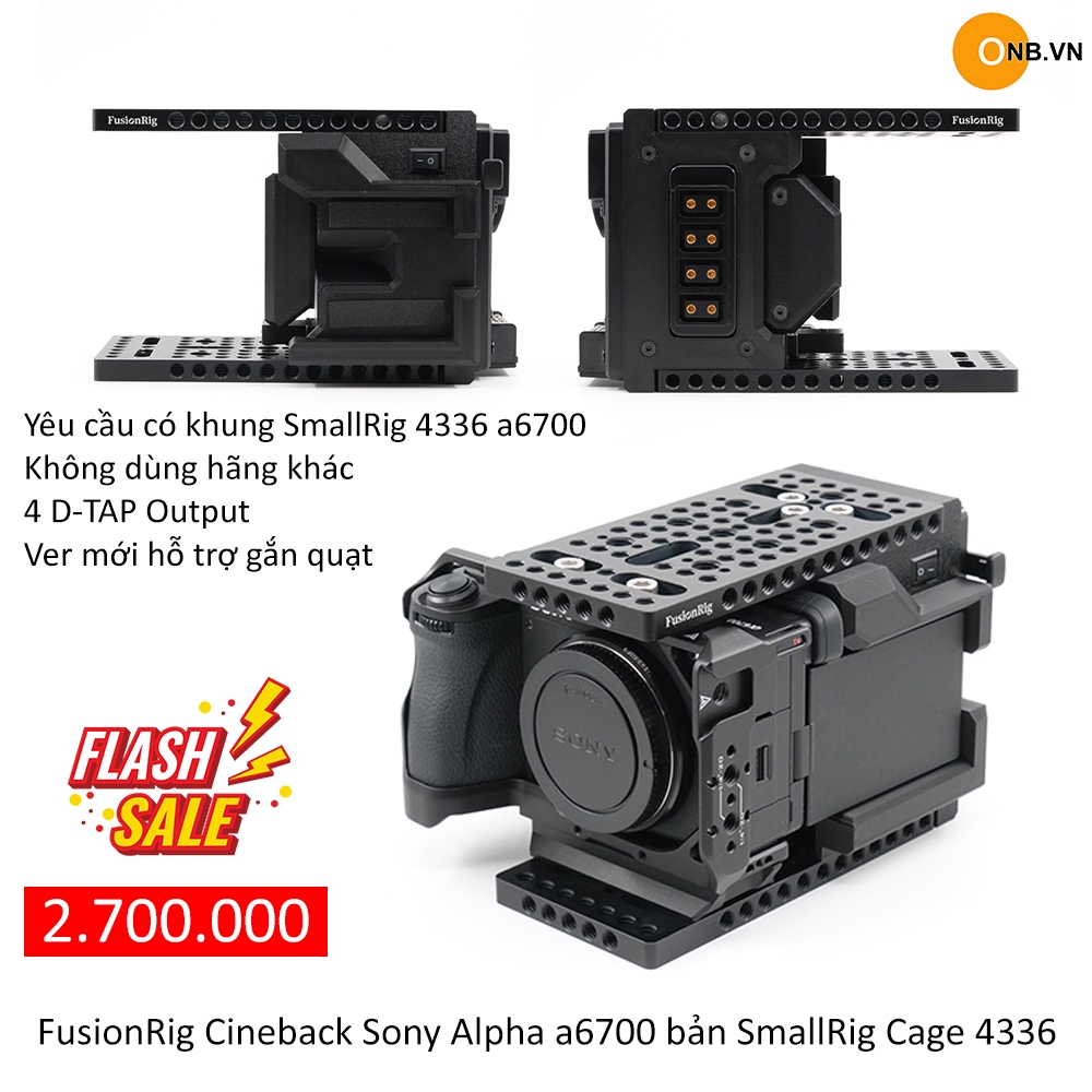 FusionRig Cineback Sony Alpha a6700 bản SmallRig Cage 4336 | Shopee ...