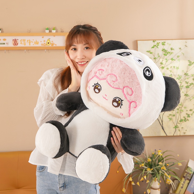 Gấu Bông Naifu Baby Three Tóc Cừu To 4000% Túi Mù Cosplay Thú Nhồi Bông Gấu Trúc Thỏ Hồng