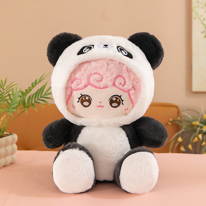 Gấu Bông Naifu Baby Three Tóc Cừu To 4000% Túi Mù Cosplay Thú Nhồi Bông Gấu Trúc Thỏ Hồng
