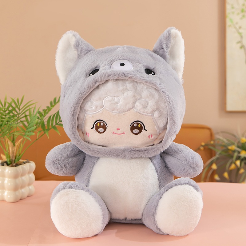 Gấu Bông Naifu Baby Three Tóc Cừu To 4000% Túi Mù Cosplay Thú Nhồi Bông Gấu Trúc Thỏ Hồng