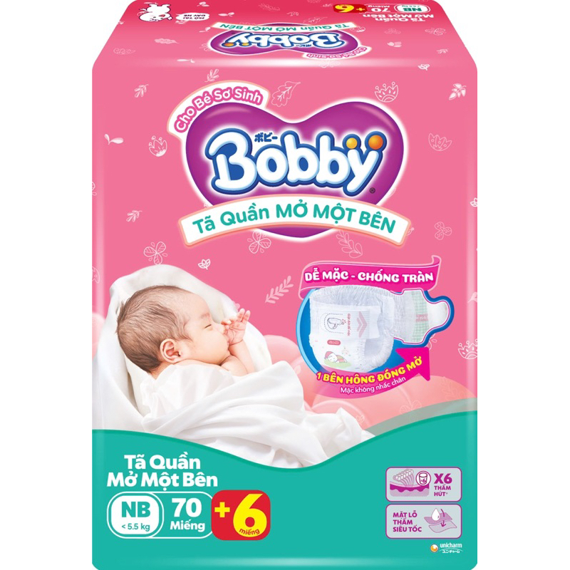 [MỚI] Conbo 1bịchTã/bỉm quần Mở Một Bên Bobby Đầu Tiên Trên Thế Giới mua 3 tặng gấu ong