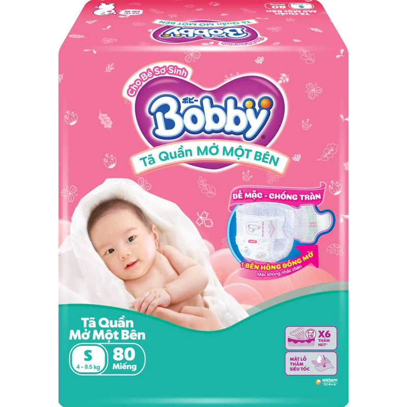 [MỚI] Conbo 1bịchTã/bỉm quần Mở Một Bên Bobby Đầu Tiên Trên Thế Giới mua 3 tặng gấu ong