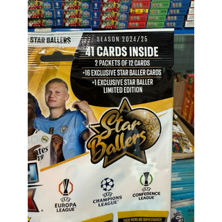 [ Update Multipack #4 ]Túi Thẻ Cầu Thủ Bóng Đá Match Attax Update Mega Multipack #4 Star Ballers 2024/25 24/25 (41 Thẻ)