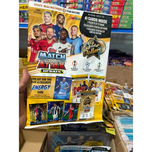 Túi Thẻ Cầu Thủ Bóng Đá Match Attax Update Mega Multipack #4 Star Ballers 2024/25 24/25 (41 Thẻ)