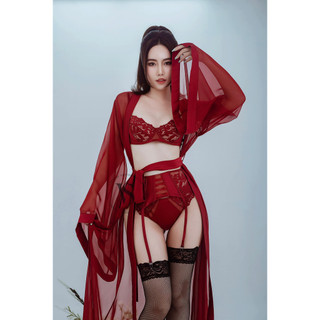 Bộ 3 món nội Y ren cao cấp Cherry Set VSecret
