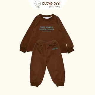 Set bộ nỉ trẻ em MESS MAKER size 12-38kg style Hàn Quốc | Dương Oyy 011224204