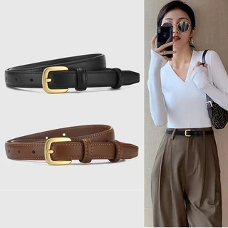 Thắt lưng nữ bản trơn da Belt dây nịt nữ đai váy nhiều kiểu dáng Bluehope đơn giản vintage  B04