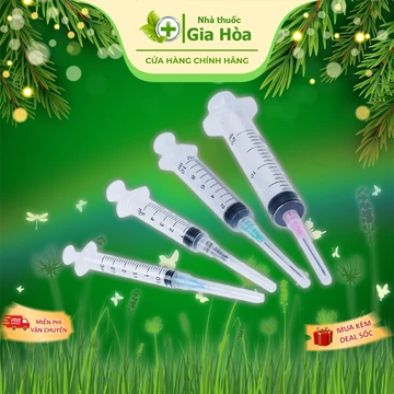 Bơm chích / Ống kim tiêm vô trùng y tế Vinahankook 5 - 10 - 20 (cc \ ml) bơm thuốc, sữa, chiết nước hoa, hóa chất y tế