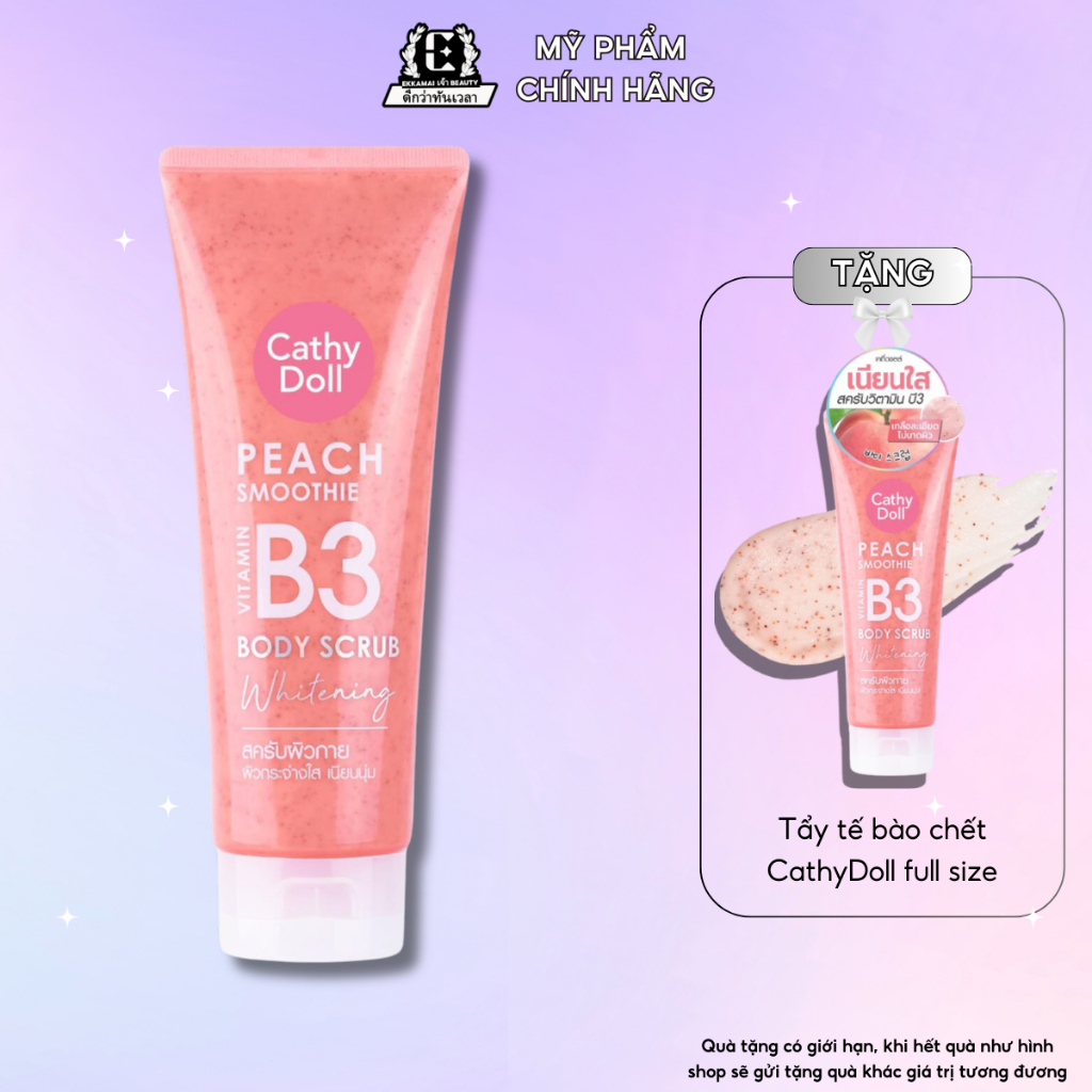 [Mua 1 tặng 1] Tẩy tế bào chết Cathydoll hàng nội địa Thái Lan hạt siêu mịn Ekkmai Beauty