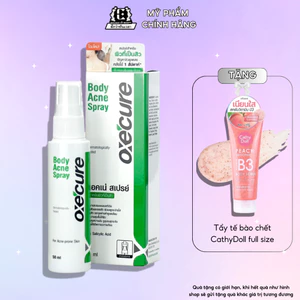 Xịt mụn lưng mụn body OXE'CURE hàng nội địa Thái giảm thâm viêm ngứa se khít lỗ chân lông hiệu quả sau 1 tuần sử dụng