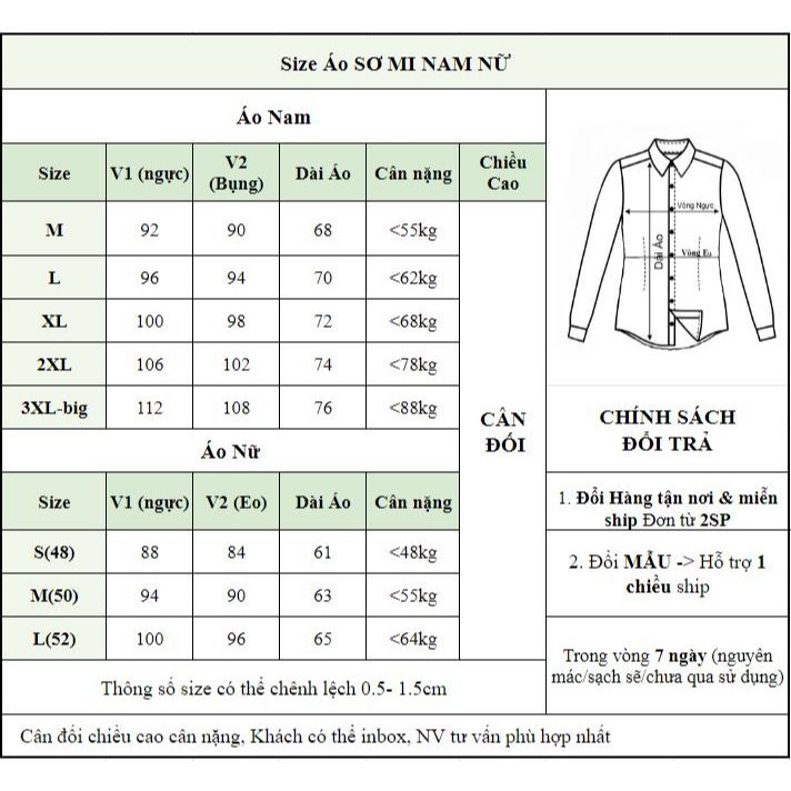 Áo Sơ Mi Cặp Nam Nữ Fig Tree Cổ Trụ Xanh Đen