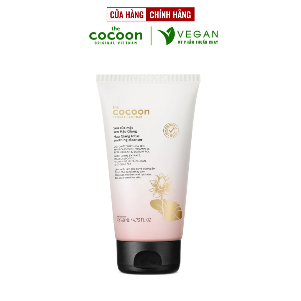 Ảnh Sữa rửa mặt sen Hậu Giang Cocoon 140ml 2