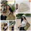 -🍊 Mũ trùm đầu len móc gắn hoa ren thời trang phong cách Nhật Bản (M186)-P1