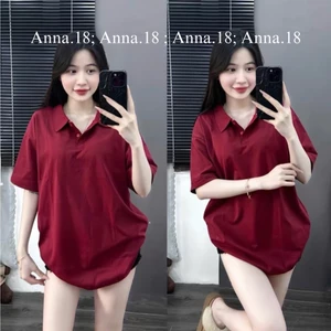 Áo phông cotton khô 3158 _form rộng ( POLO NGẮN TAY _ TRƠN ) FORM ÁO RỘNG