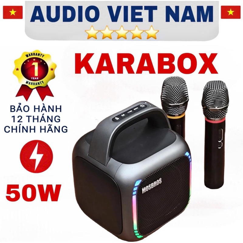 LOA KARABOX BLUETOOTH CHUYÊN KARAOKE CÔNG SUẤT 50W HÀNG CHÍNH HÃNG BẢO ...