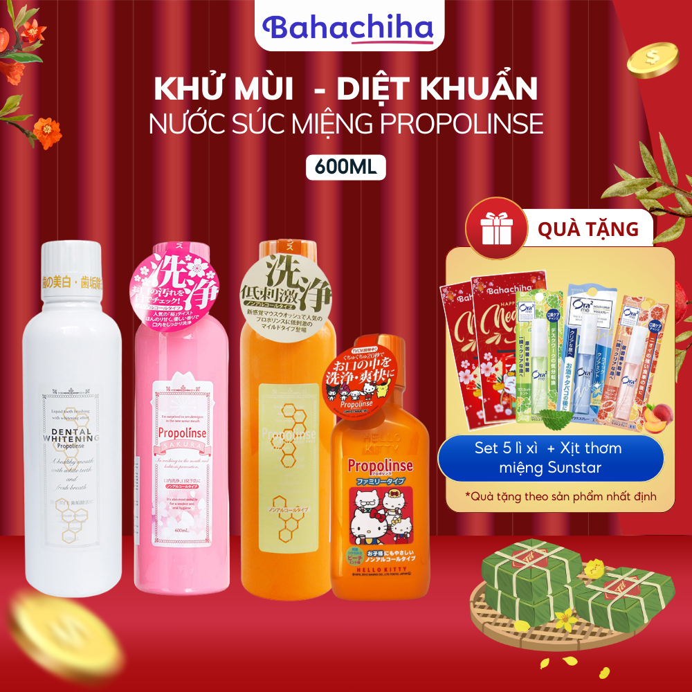 Ảnh Nước súc miệng Propolinse Nhật Bản giúp làm sạch và giảm mảng bám 600ml - Bahachiha 1