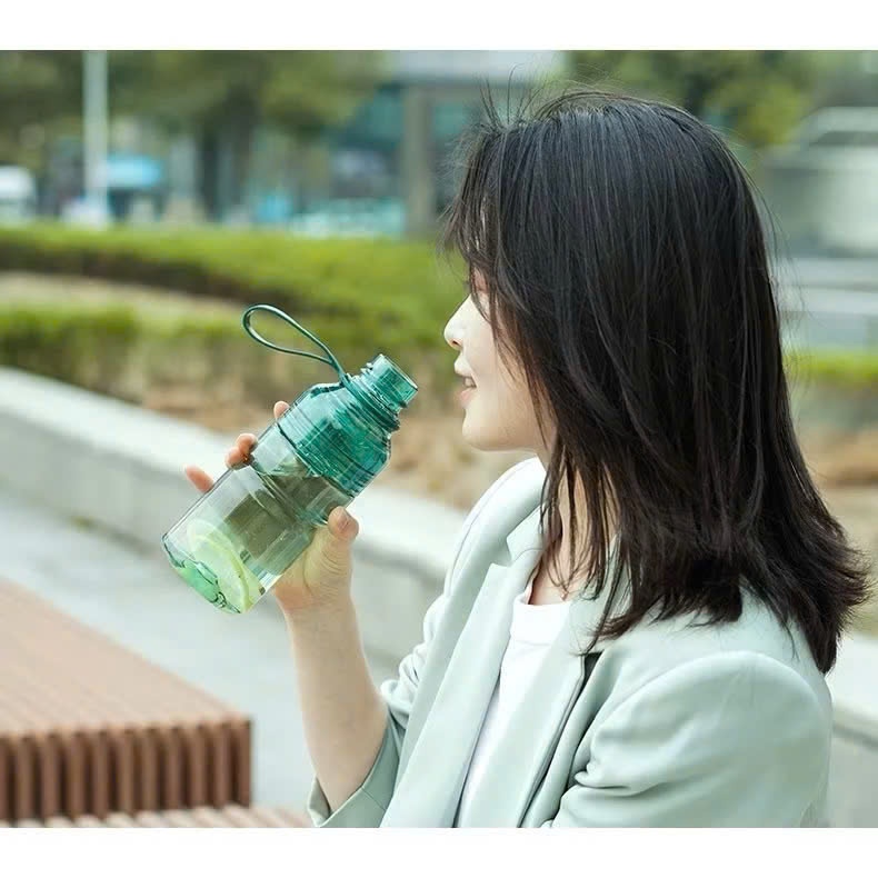 Bình nước nhựa Tritan LocknLock Sport Bottle ABF769 Xanh Dương 520ml tay cầm, chống rỉ nước - K-MALL