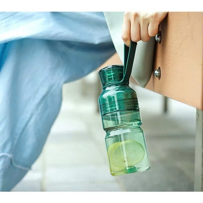 Bình nước nhựa Tritan LocknLock Sport Bottle ABF770 Màu Xanh Lá dung tích 680ml, có quai cầm, chống rỉ nước - K-MALL