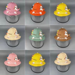 Nón,Mũ,Bucket Chắn Gió Cản Bụi Cản Giọt Bắn Thêu Logo Khủng Long Yua Cho Bé Trai &gái pigshop