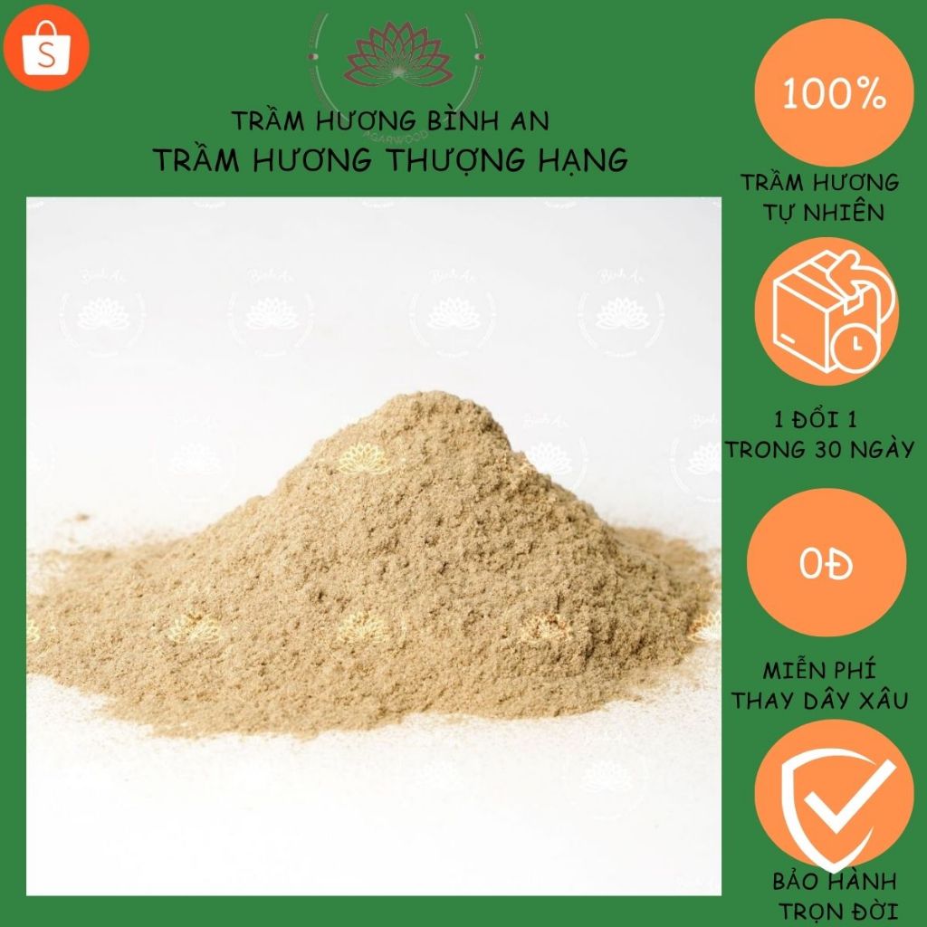 [DÙNG ĐỂ XÔNG ĐỐT]BỘT TRẦM HƯƠNG PHONG THỦY - HOÀN TOÀN TỰ NHIÊN - THƠM LÂU - 100GR 200GR