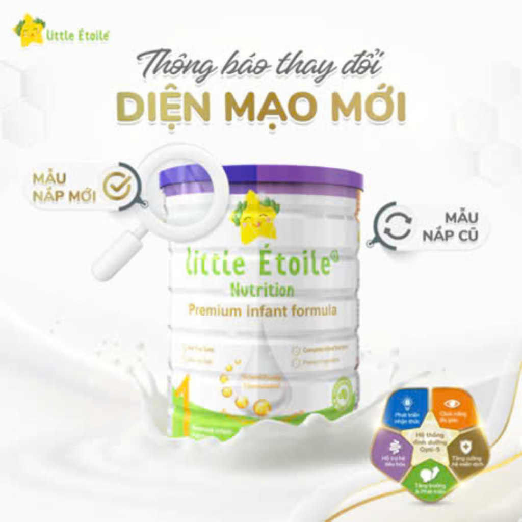 Sữa công thức Ngôi Sao Nhỏ Little Étoile số 1, 2, 3, 4 phát triển toàn diện 800g