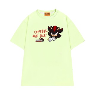 Áo Thun Hoạt Hình Sonic NGỐ TEE Nhím Shadow Chill Cùng Cà Phê Chất Vải Cotton 75 Thoáng Mát