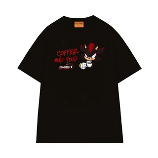 Áo Thun Hoạt Hình Sonic NGỐ TEE Nhím Shadow Chill Cùng Cà Phê Chất Vải Cotton 75 Thoáng Mát