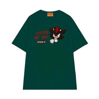 Áo Thun Hoạt Hình Sonic NGỐ TEE Nhím Shadow Chill Cùng Cà Phê Chất Vải Cotton 75 Thoáng Mát