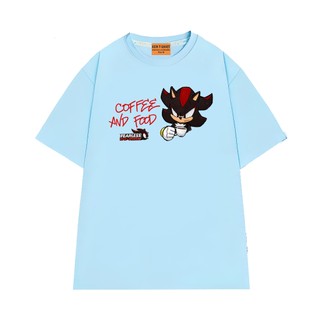 Áo Thun Hoạt Hình Sonic NGỐ TEE Nhím Shadow Chill Cùng Cà Phê Chất Vải Cotton 75 Thoáng Mát