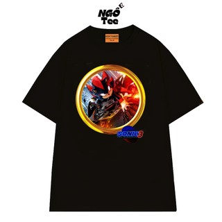 Áo Thun NGỐ TEE Sonic the Hedgehog 3 - Nhím Shadow Lái Xe Mô Tô Form Rộng Chất Vải Thoáng Mát
