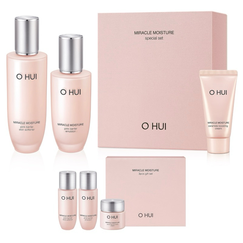 Set Ohui Hồng Siêu Dưỡng Ẩm Dưỡng Trắng Và Căng Bóng Da Đặc Biệt Ohui Miracle Moisture Special Set