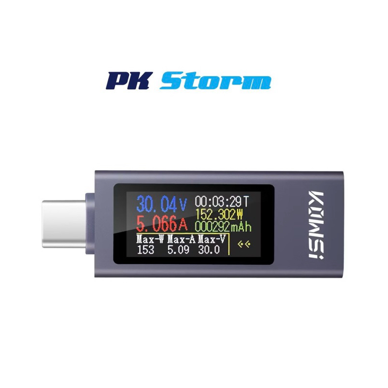 KWS-2302C HD 3cm Màn hình TFT Hiển thị kỹ thuật số đa chức năng Máy kiểm tra Type-C dòng điện hai chiều