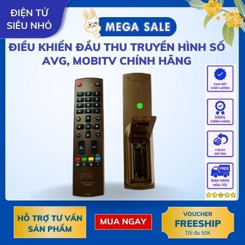 Remote điều khiển đầu thu truyền hình số AVG, MobiTV - Hàng chính hãng ...
