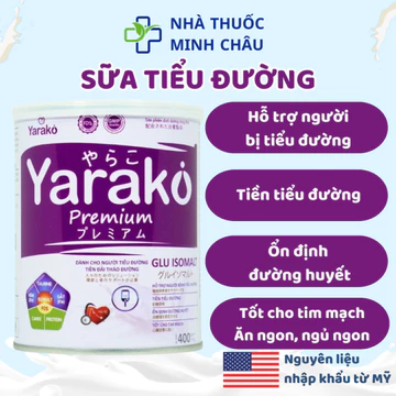 Sữa Tiểu Đường Dành Cho Người Tiểu Đường Và Tiền Đái Tháo Đường YARAKO PREMIUM GLU ISOMALT