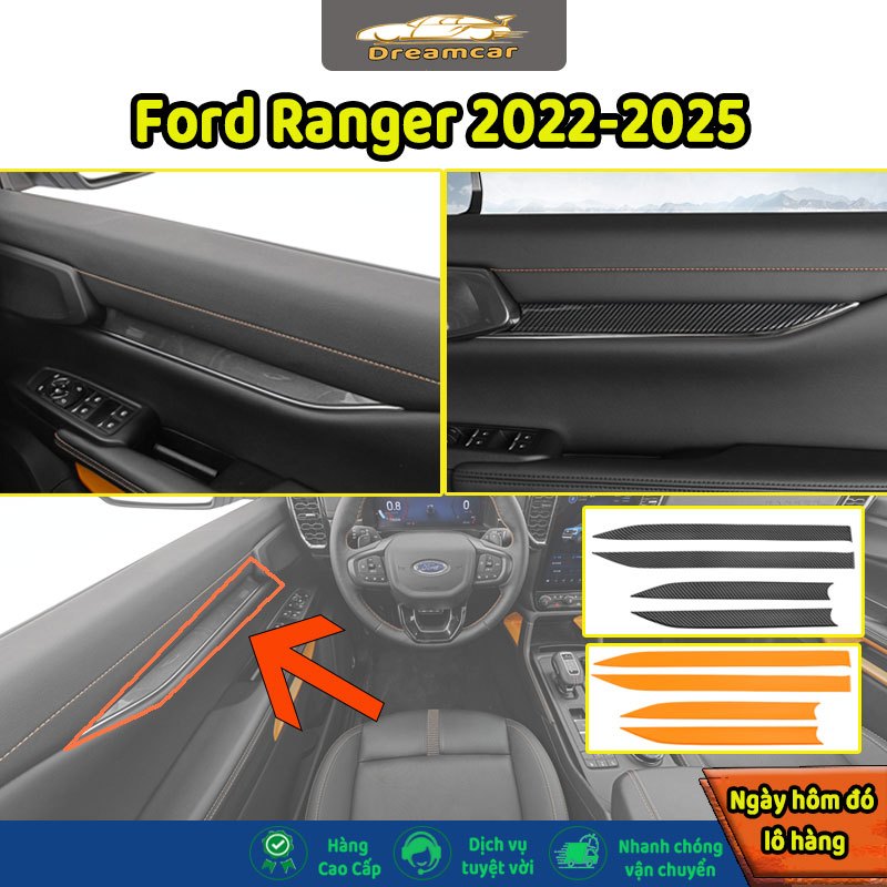 Trang trí cửa xe Ford Ranger 2022-2025 | Shopee Việt Nam