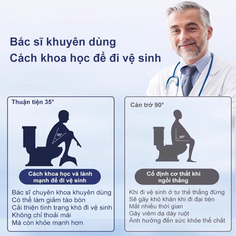 𝐎𝐥𝐢𝐟𝐞Ghế Kê Chân Toilet Tốt Cho Sức Khỏe Ghế Kê Chân Toilet Chống Táo Bón Ghế Để Chân Bồn Cầu Hiện Đại